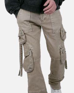 MNML D152 Cargo Straight Denim Pants Brown sold by Culture Kings