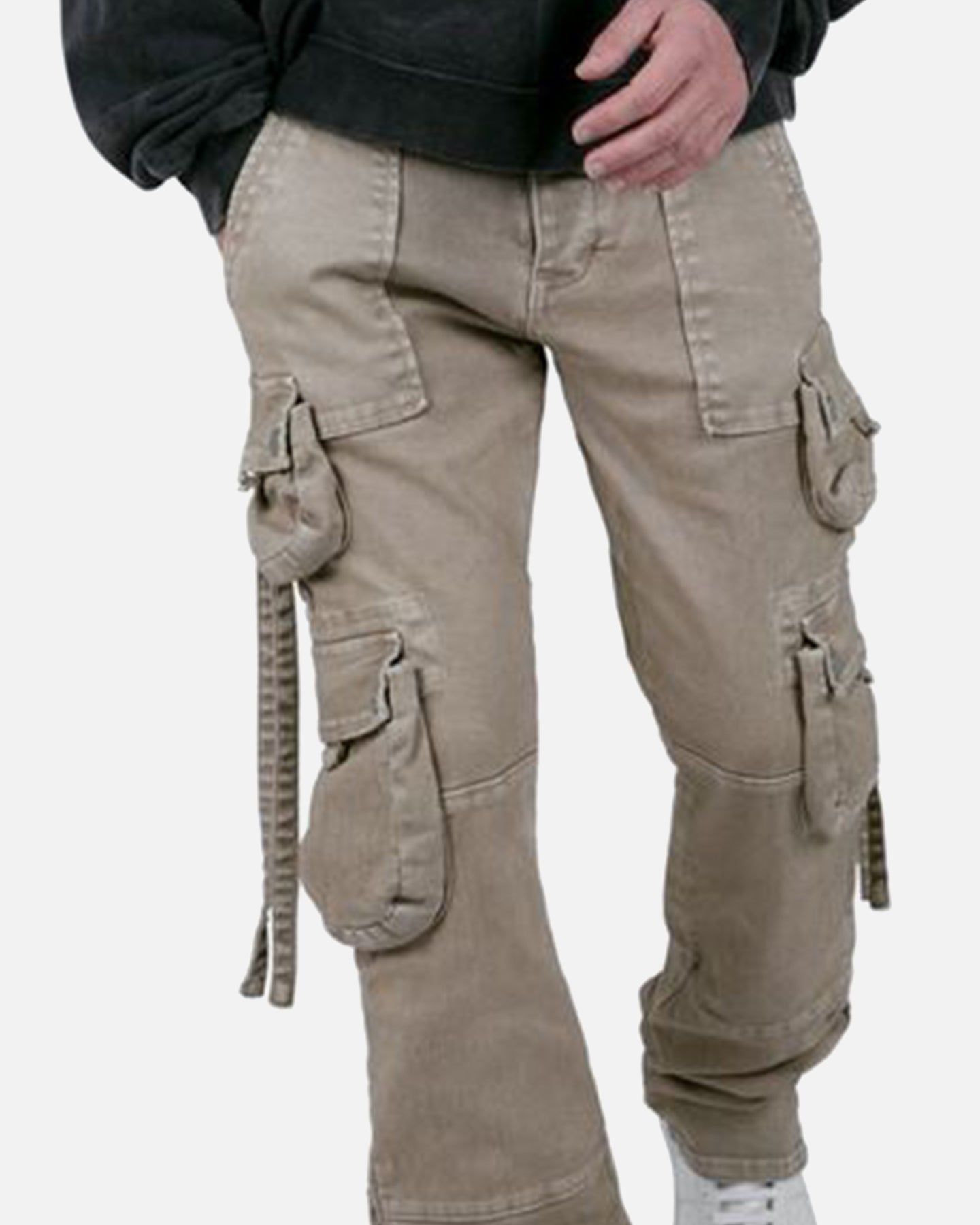 MNML D152 Cargo Straight Denim Pants Brown sold by Culture Kings product image thumbnail 5