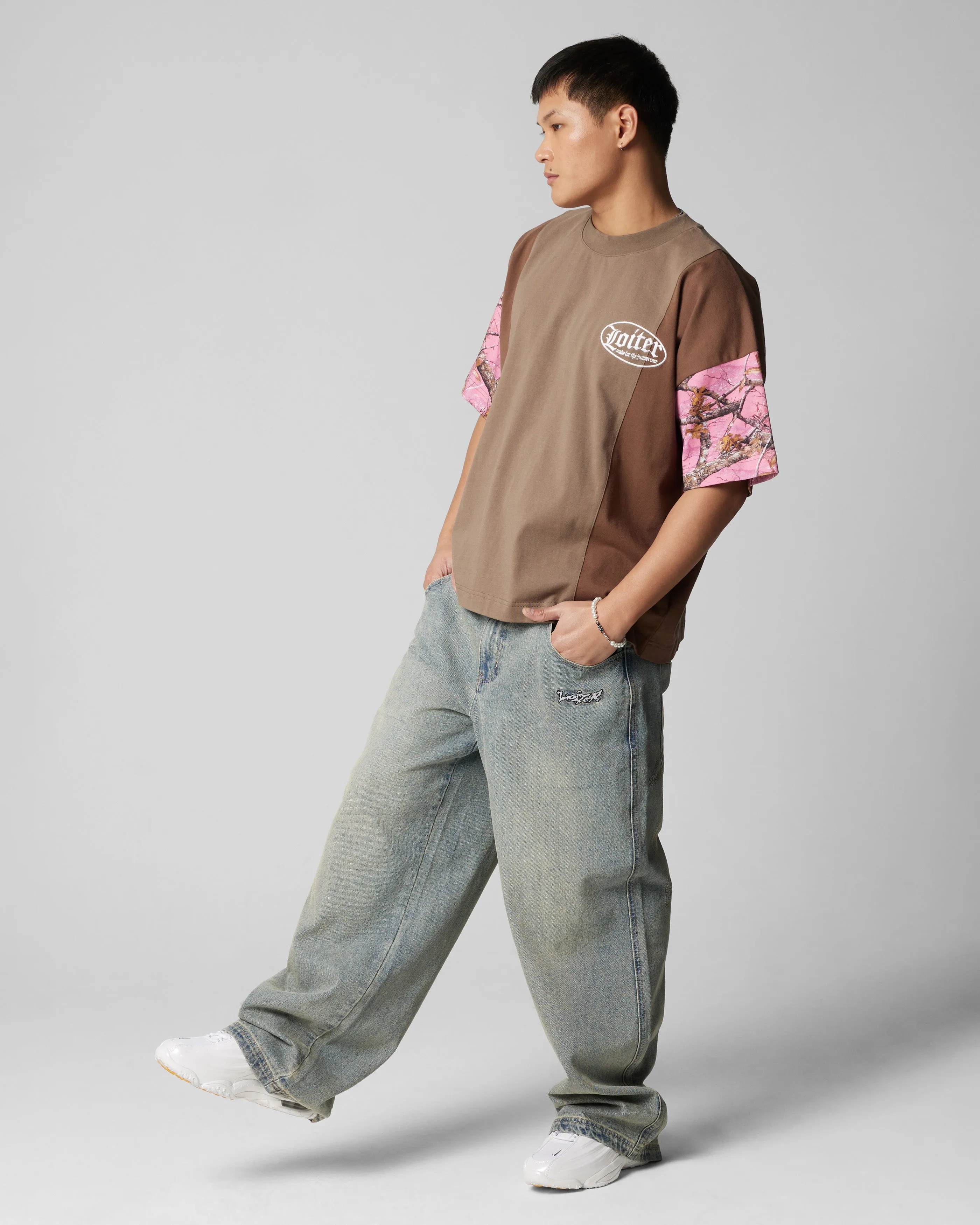 Loiter Splinter T-Shirt Pink Camo sold by Culture Kings product image thumbnail 4