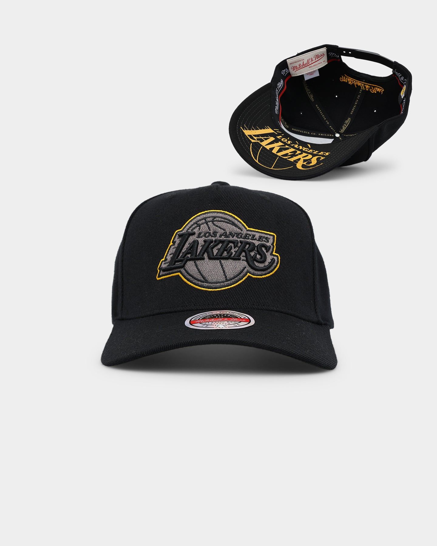 Mitchell & Ness Los Angeles Lakers 'Team Outline' Classic Snapback Black sold by Culture Kings