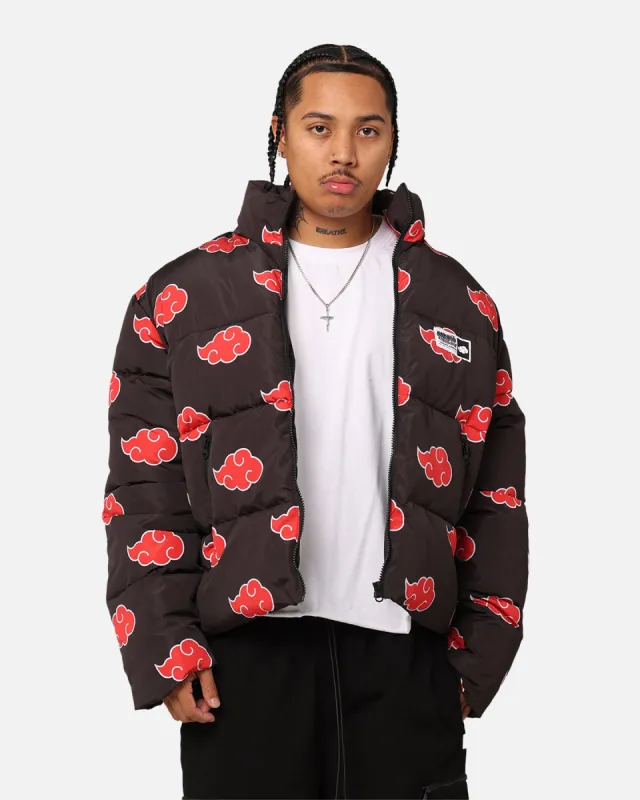 Goat Crew X Naruto Akatsuki Puffer Jacket Black sold by Culture Kings
