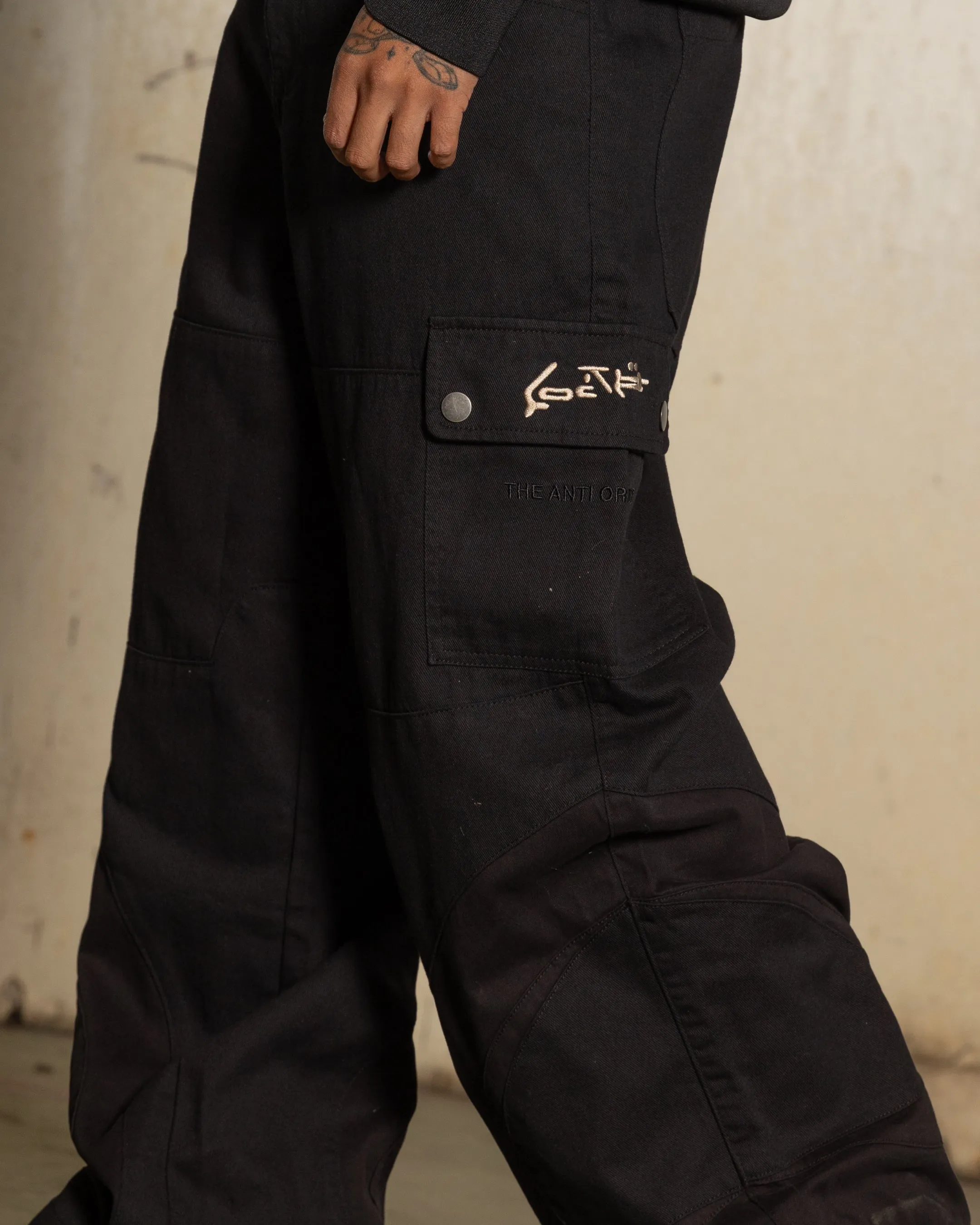 Loiter X The Anti Order Flow Cargo Pants Black sold by Culture Kings product image thumbnail 4
