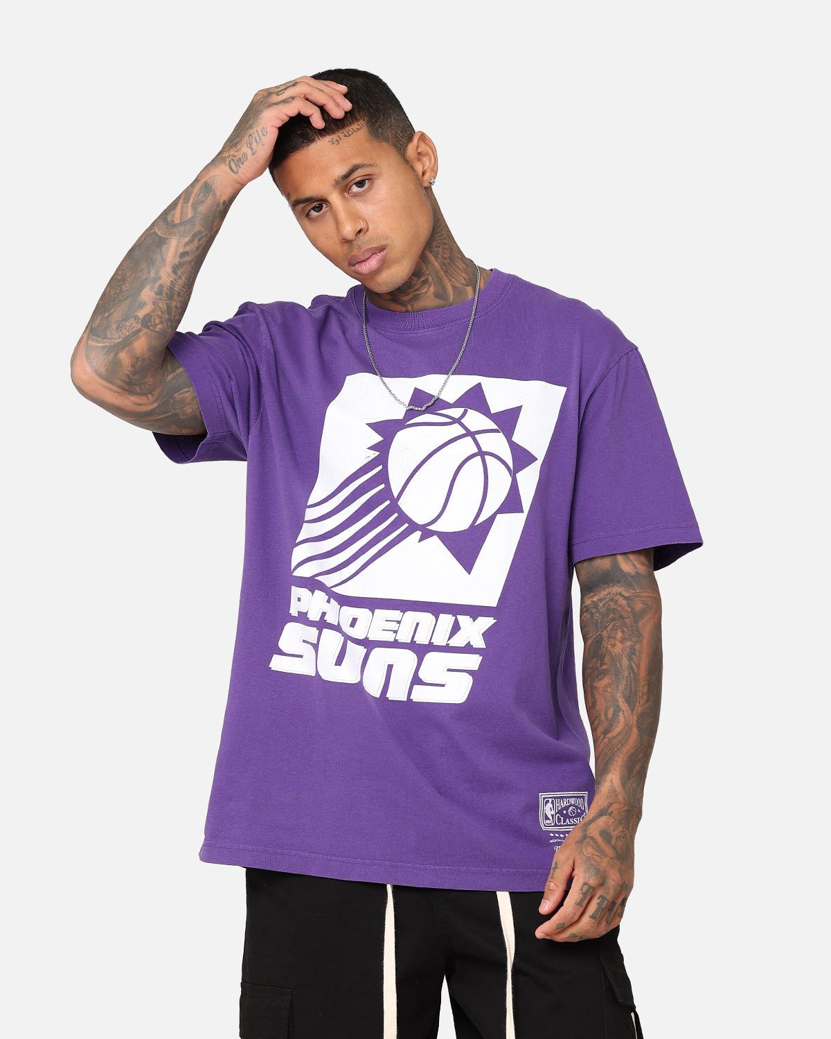 Mitchell & Ness Phoenix Suns XL Logo One Colour T-Shirt Faded Purple sold by Culture Kings