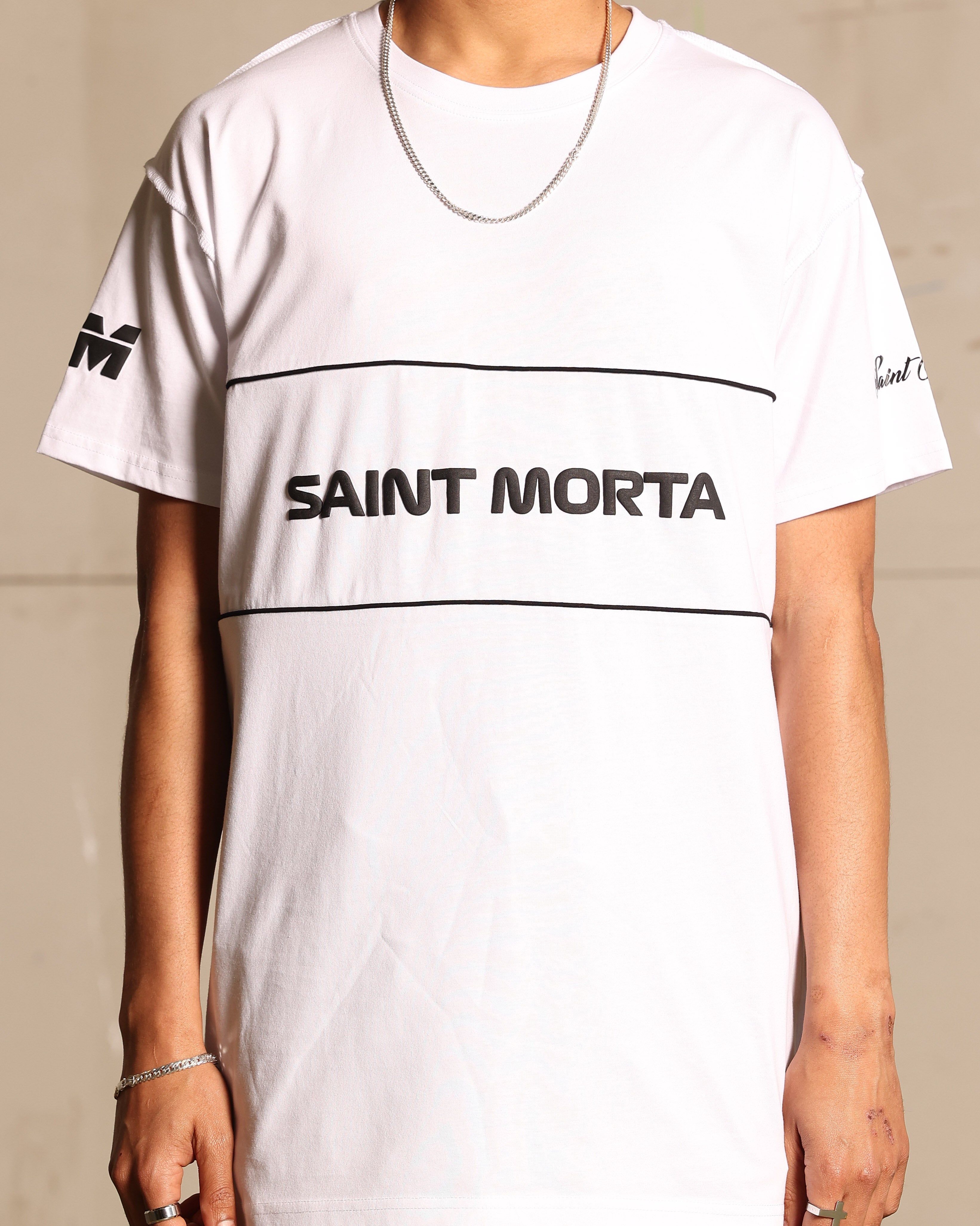 Saint Morta Moto Lafayette T-Shirt White/Black sold by Culture Kings product image thumbnail 4