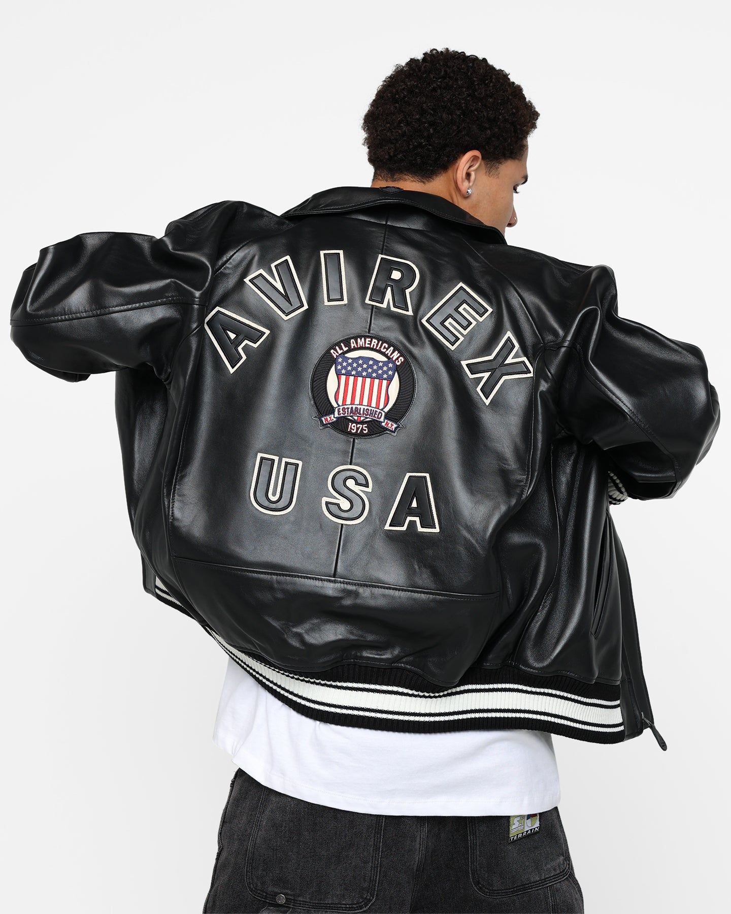Avirex Icon Jacket Jet Black sold by Culture Kings product image thumbnail 3