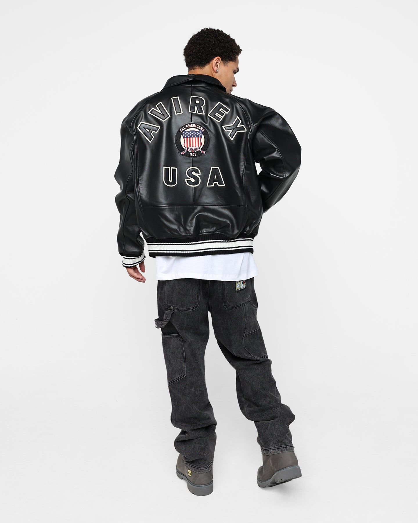 Avirex Icon Jacket Jet Black sold by Culture Kings product image thumbnail 2