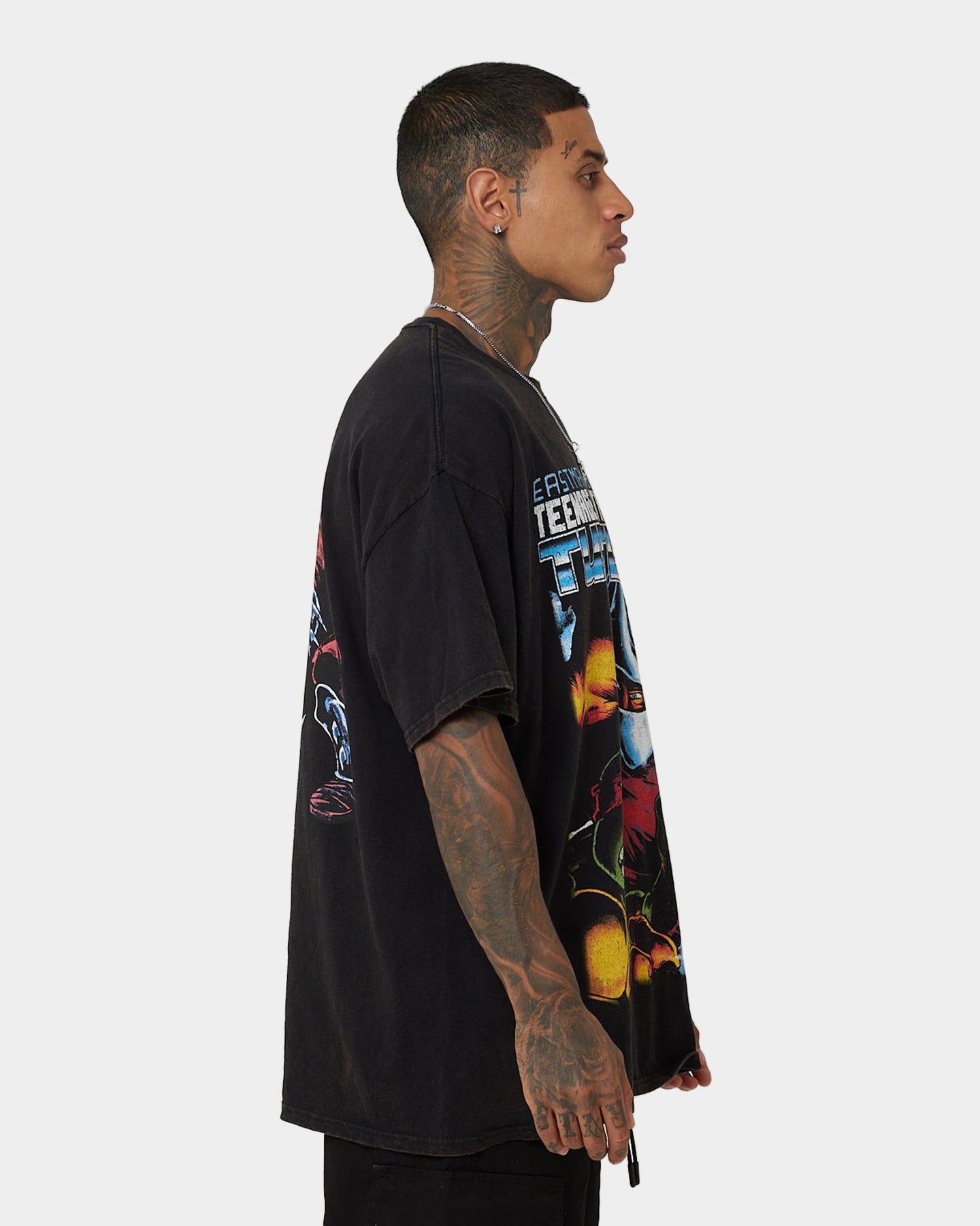 American Thrift X Teenage Mutant Ninja Turtles Shredder Vintage T-Shirt Black Wash sold by Culture Kings product image thumbnail 6