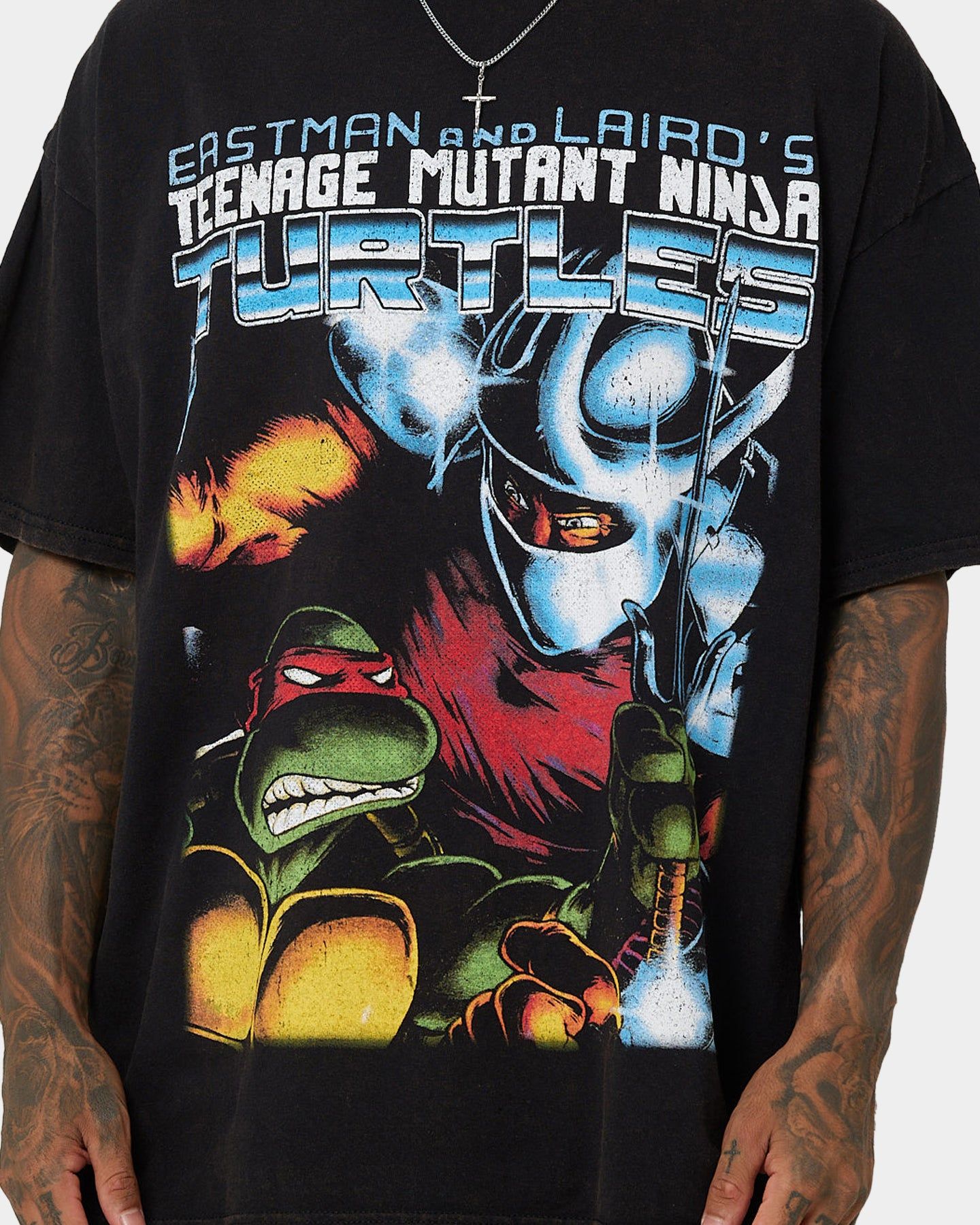 American Thrift X Teenage Mutant Ninja Turtles Shredder Vintage T-Shirt Black Wash sold by Culture Kings product image thumbnail 4
