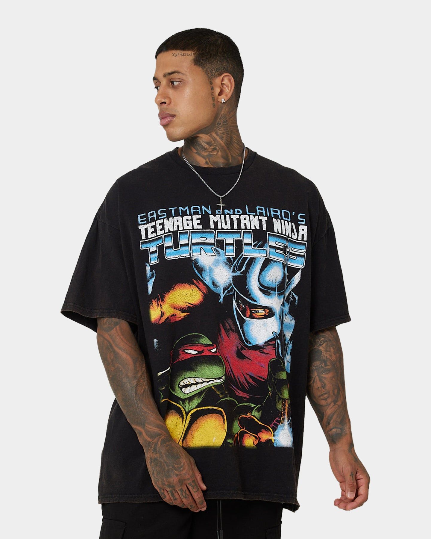 American Thrift X Teenage Mutant Ninja Turtles Shredder Vintage T-Shirt Black Wash sold by Culture Kings product image thumbnail 7