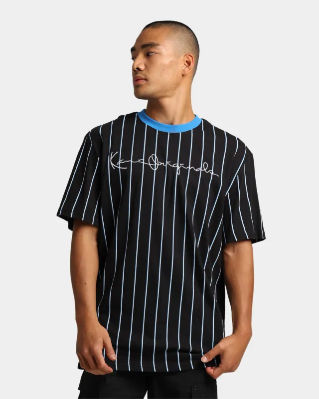 Karl Kani Originals Pinstripe T-Shirt Black sold by Culture Kings
