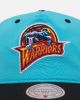 Mitchell & Ness Golden State Warriors Nylon Deadstock 2-Tone Snapback Neon Blue/Black sold by Culture Kings
