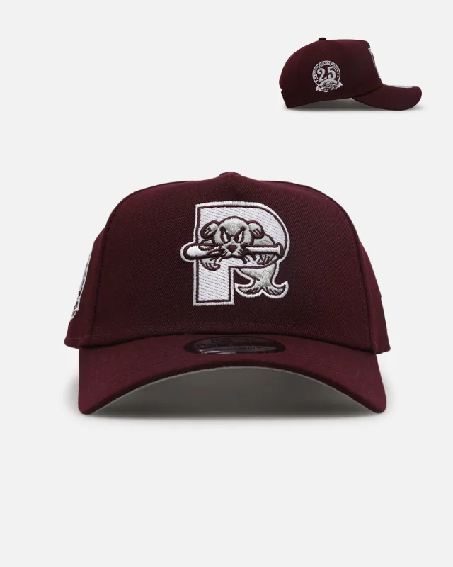 New Era Portland Sea Dogs 'Minor League Maroon' 9FORTY A-Frame Snapback Maroon sold by Culture Kings
