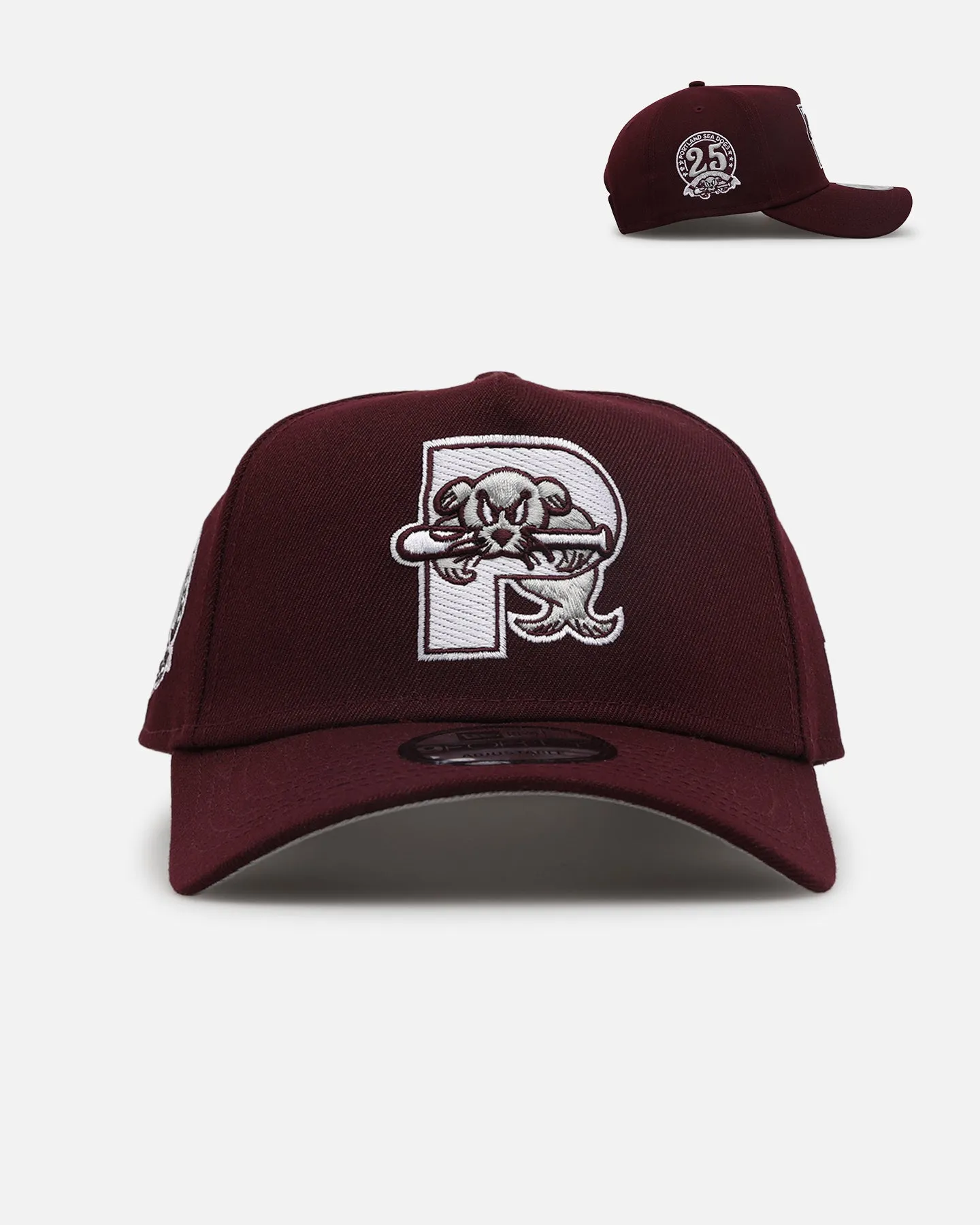 New Era Portland Sea Dogs 'Minor League Maroon' 9FORTY A-Frame Snapback Maroon sold by Culture Kings