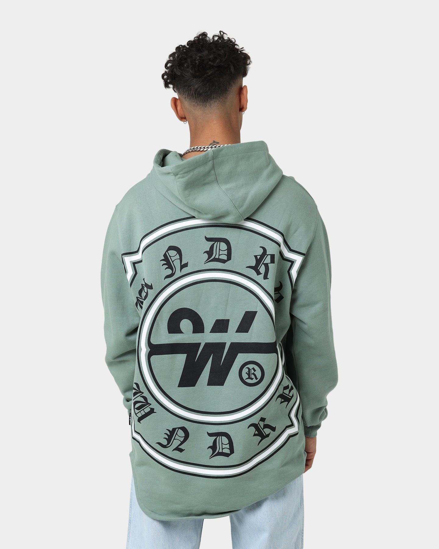 WNDRR Ambush Curved Hem Hoodie Olive sold by Culture Kings product image thumbnail 5
