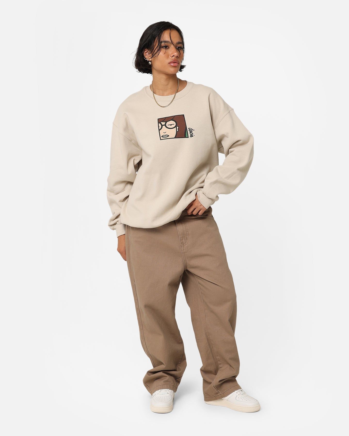 American Thrift X Daria Daria Poster Crewneck Stone sold by Culture Kings product image thumbnail 3