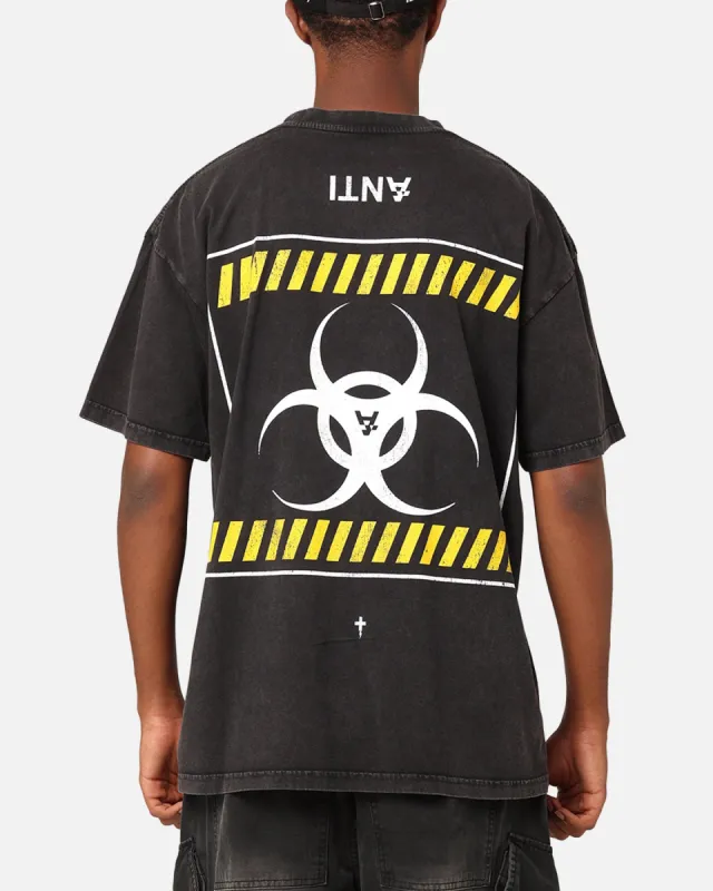 The Anti Order Anti Nuclear T-Shirt Black Acid Wash sold by Culture Kings