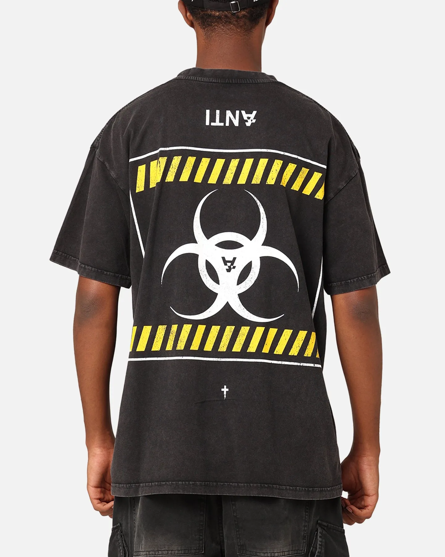 The Anti Order Anti Nuclear T-Shirt Black Acid Wash sold by Culture Kings