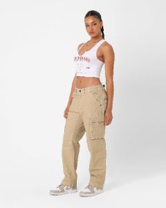 売れ筋商品|||トゥルーレリジョン カットソー トップス レディース Women's Crystal Logo V Notch Tank Optic White True Religion Women's Crystal Logo V Notch Tank - Macy's