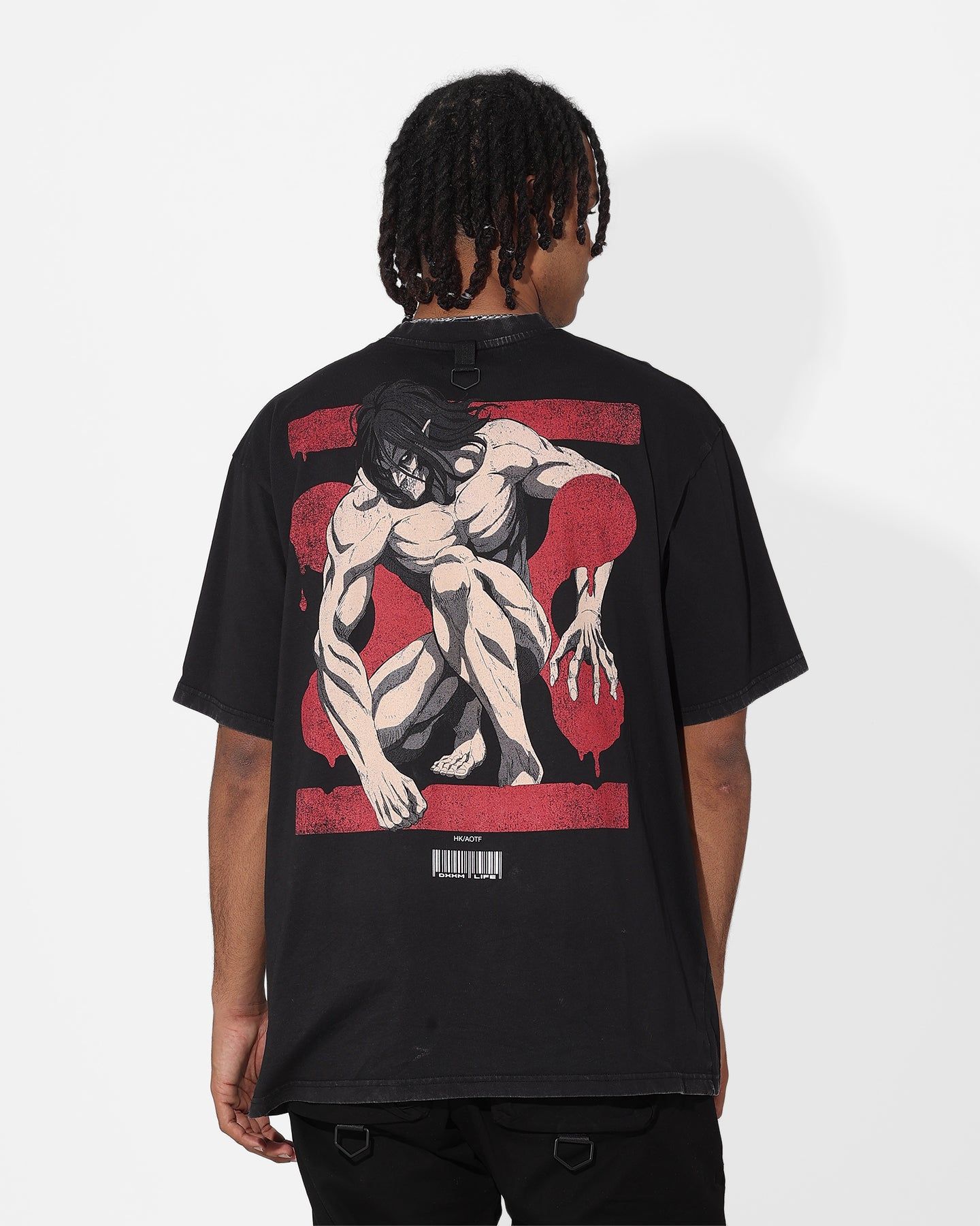 DXXMLIFE X Attack On Titan Eren Baggy Vintage T-Shirt Vintage Black sold by Culture Kings product image thumbnail 2