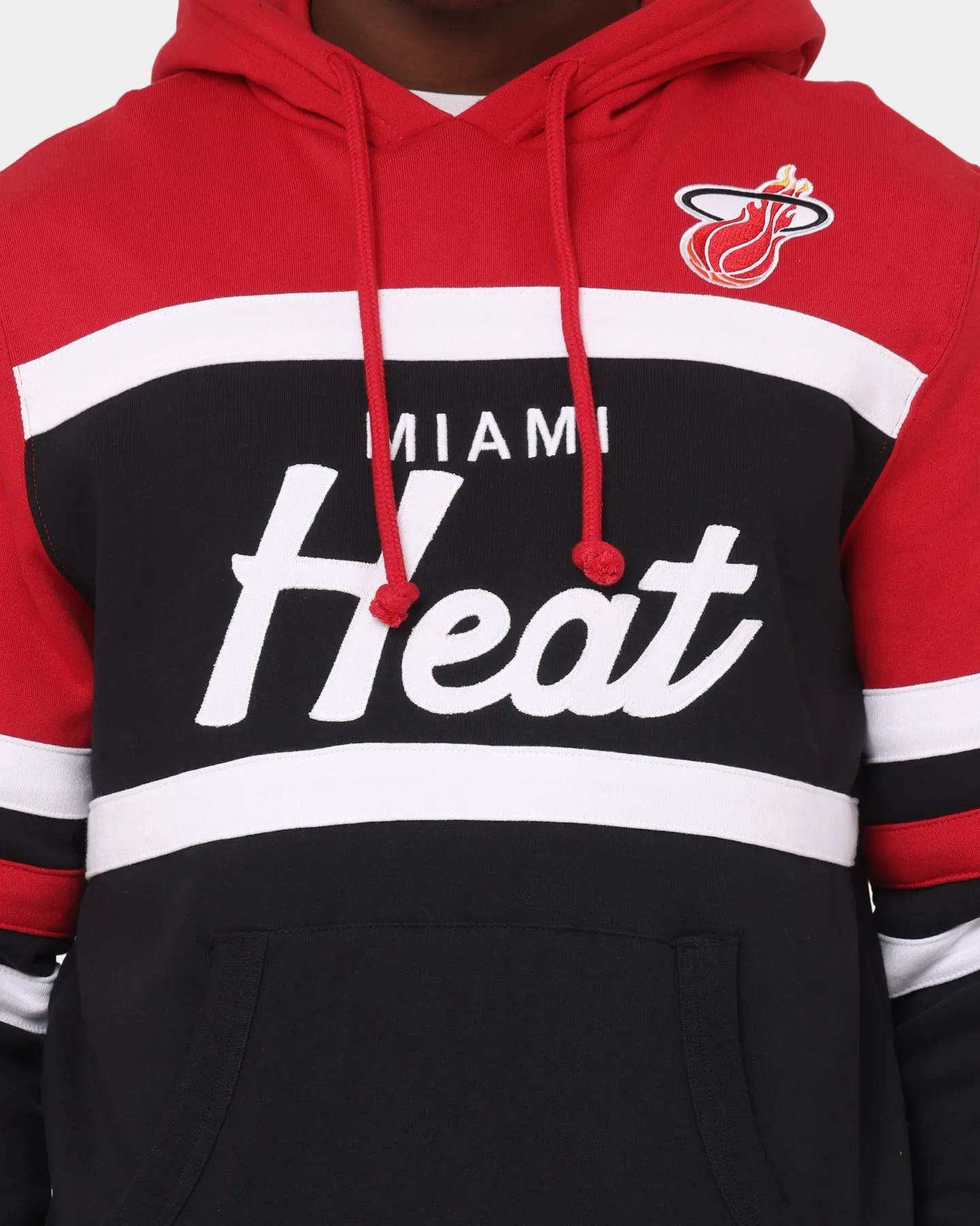 Mitchell & Ness Miami Heat Head Coach Hoodie Red sold by Culture Kings product image thumbnail 3