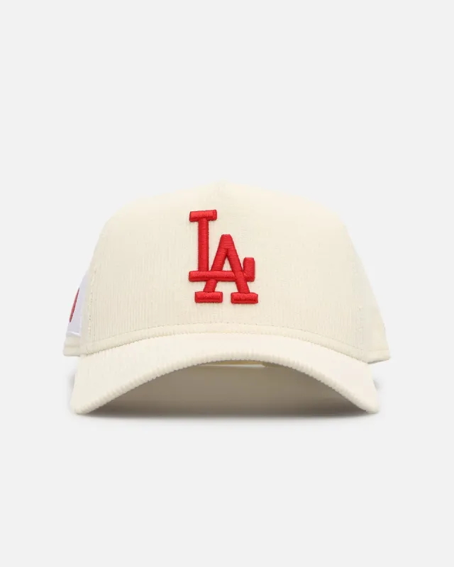 New Era Los Angeles Dodgers "Japan Pack" 9FORTY A-Frame Corduroy Snapback Chrome/Red sold by Culture Kings