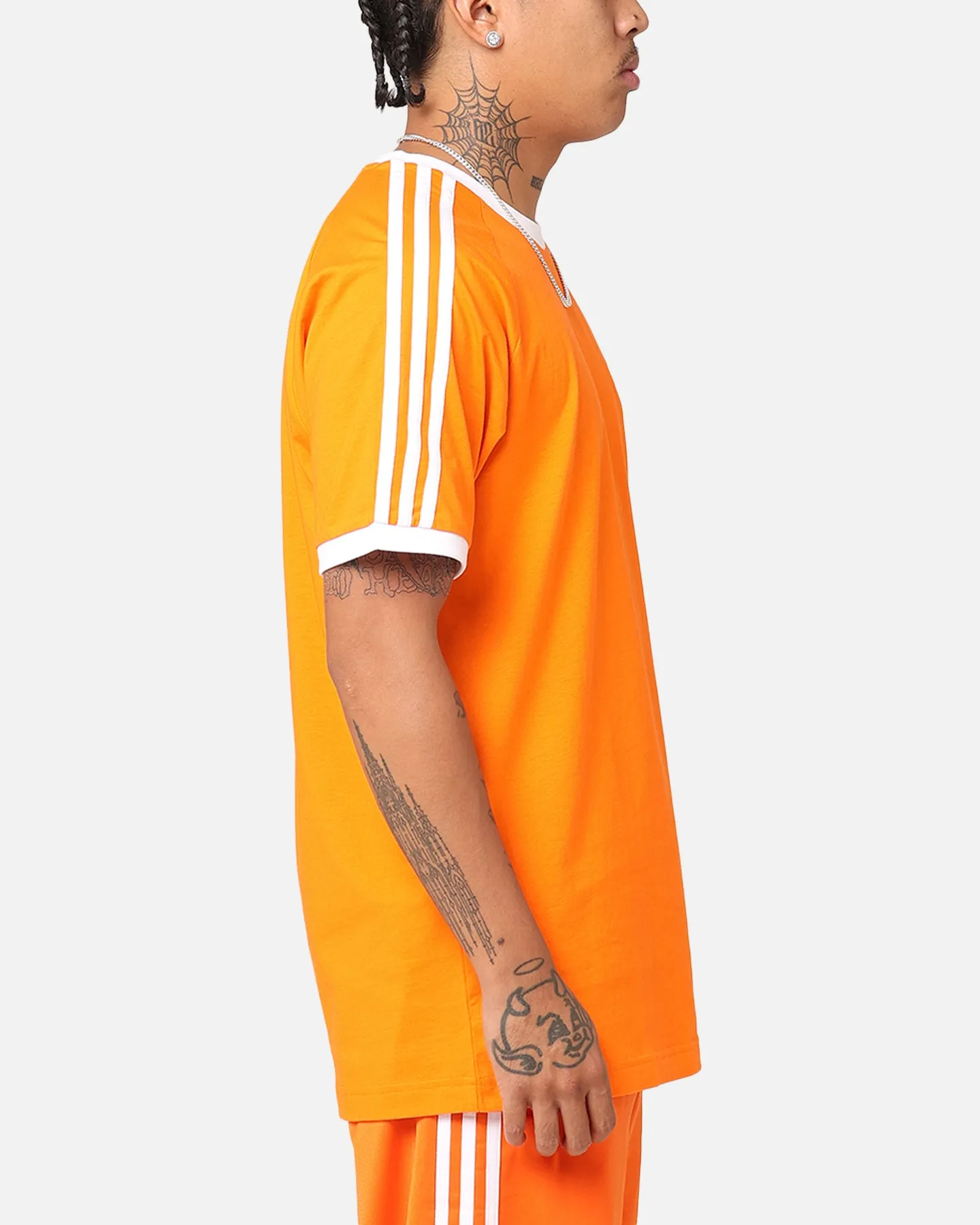 Adidas 3-Stripes T-Shirt Orange sold by Culture Kings product image thumbnail 5