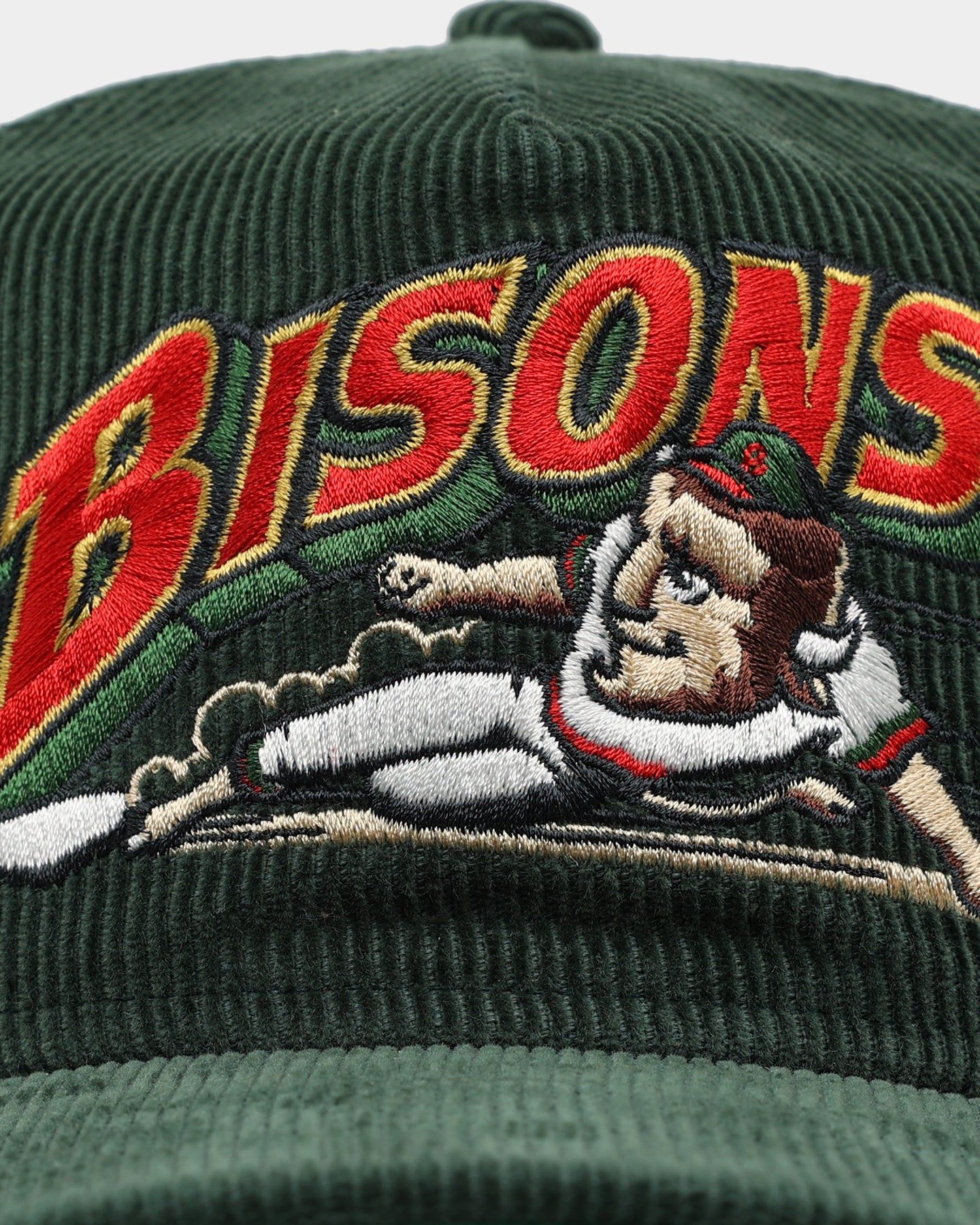 New Era Buffalo Bisons 'Throwback Corduroy' Golfer Snapback Dark Green sold by Culture Kings product image thumbnail 5