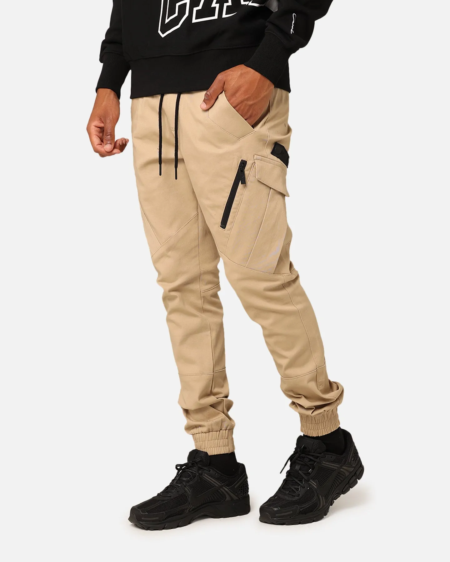 Carré Evolution Cargo Joggers Stone/Black sold by Culture Kings