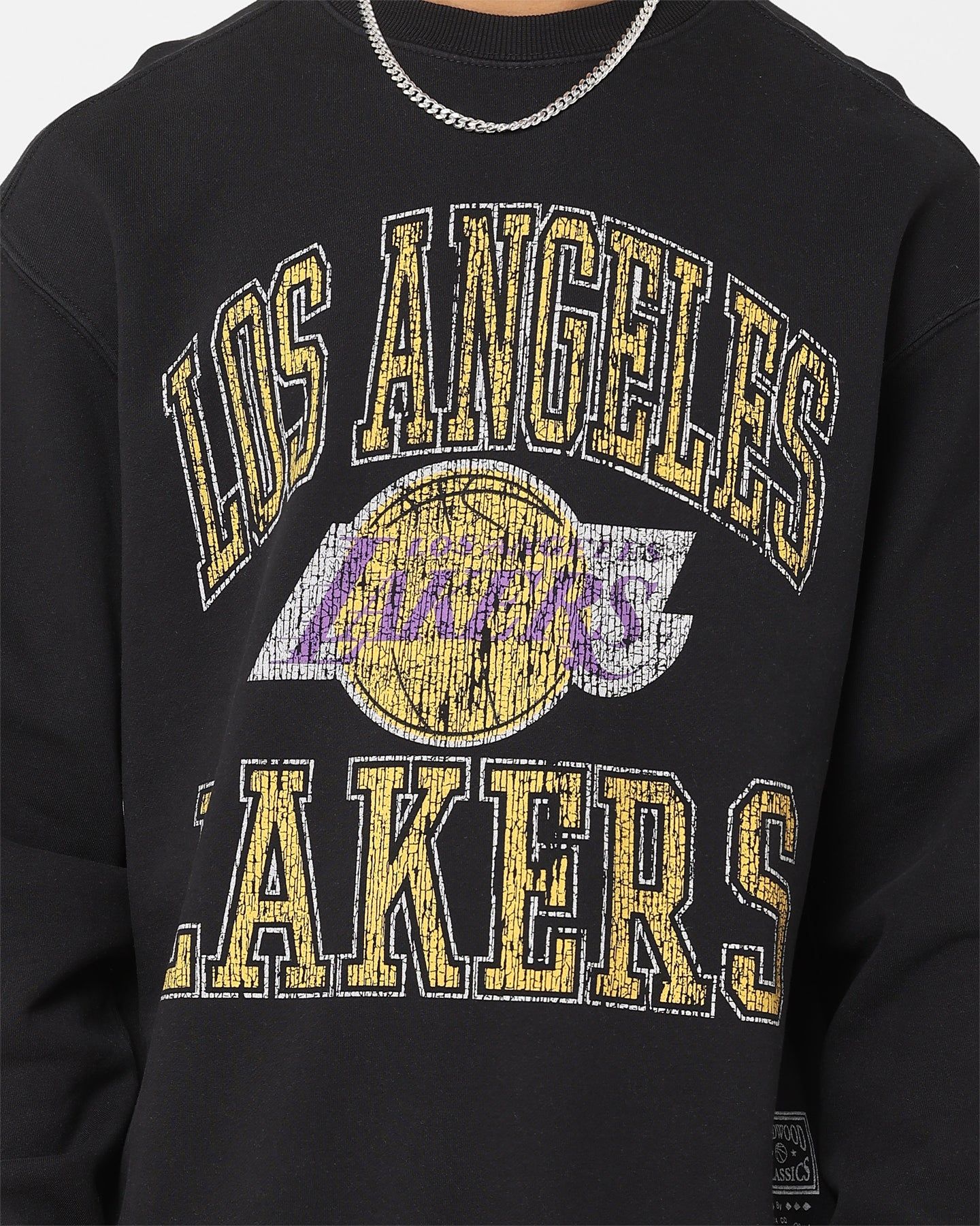Mitchell & Ness Los Angeles Lakers Ivy Arch Crewneck Faded Black sold by Culture Kings product image thumbnail 3