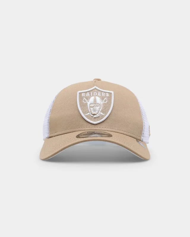 New Era Las Vegas Raiders 'Summer Essential' 9FORTY A-Frame Trucker Tumbleweed/White sold by Culture Kings