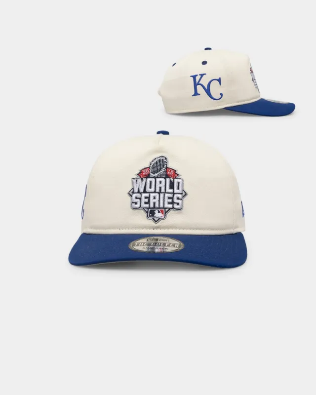 New Era Kansas City Royals '2010's World Series Through The Decades' 2015 World Series Golfer Snapback Chrome White sold by Culture Kings