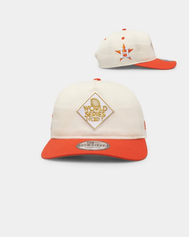 New Era Houston Astros '2010's World Series Through The Decades' 2017 World Series Golfer Snapback Chrome White sold by Culture Kings