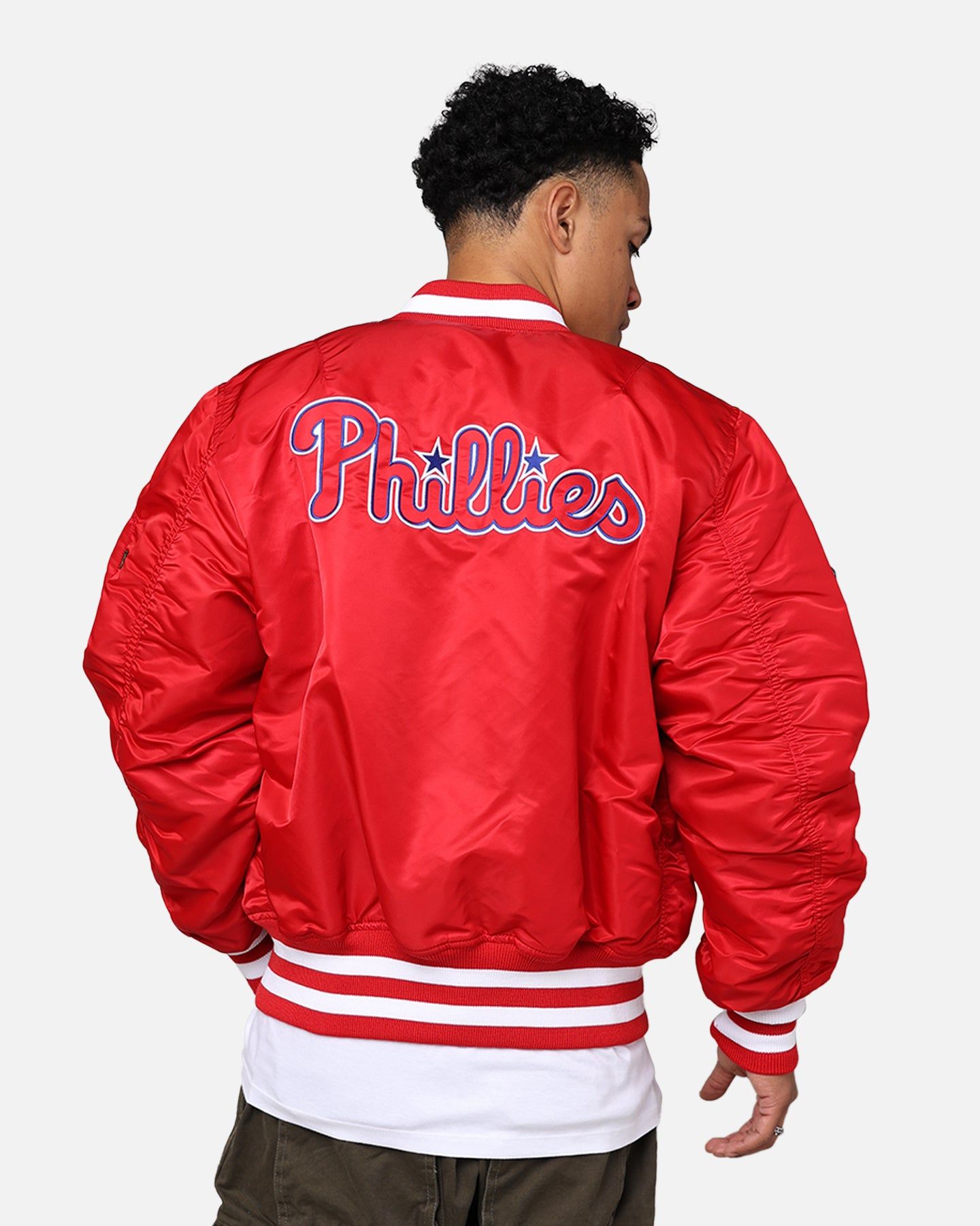 New Era X Alpha Series X MLB Philadelphia Phillies MA-1 Bomber Jacket Red sold by Culture Kings product image thumbnail 2