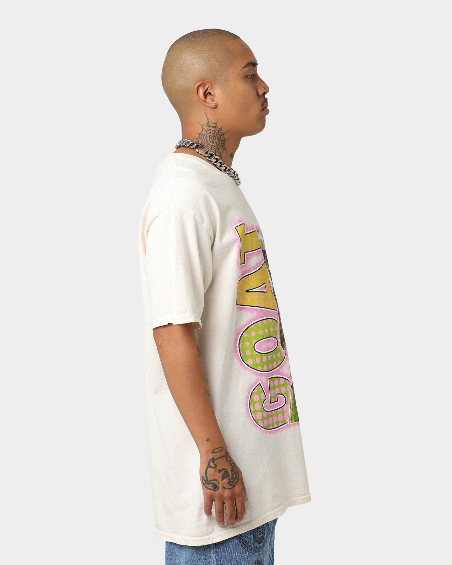 Goat Crew Bob Cut Skelly T-Shirt Off White sold by Culture Kings product image thumbnail 5