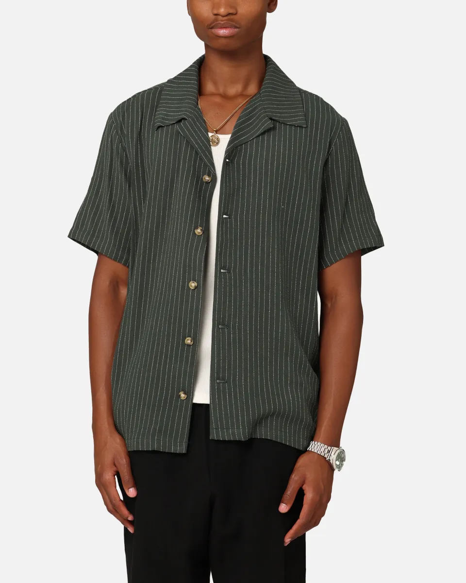 XXIII Nicholas Button Up Shirt Green/White sold by Culture Kings