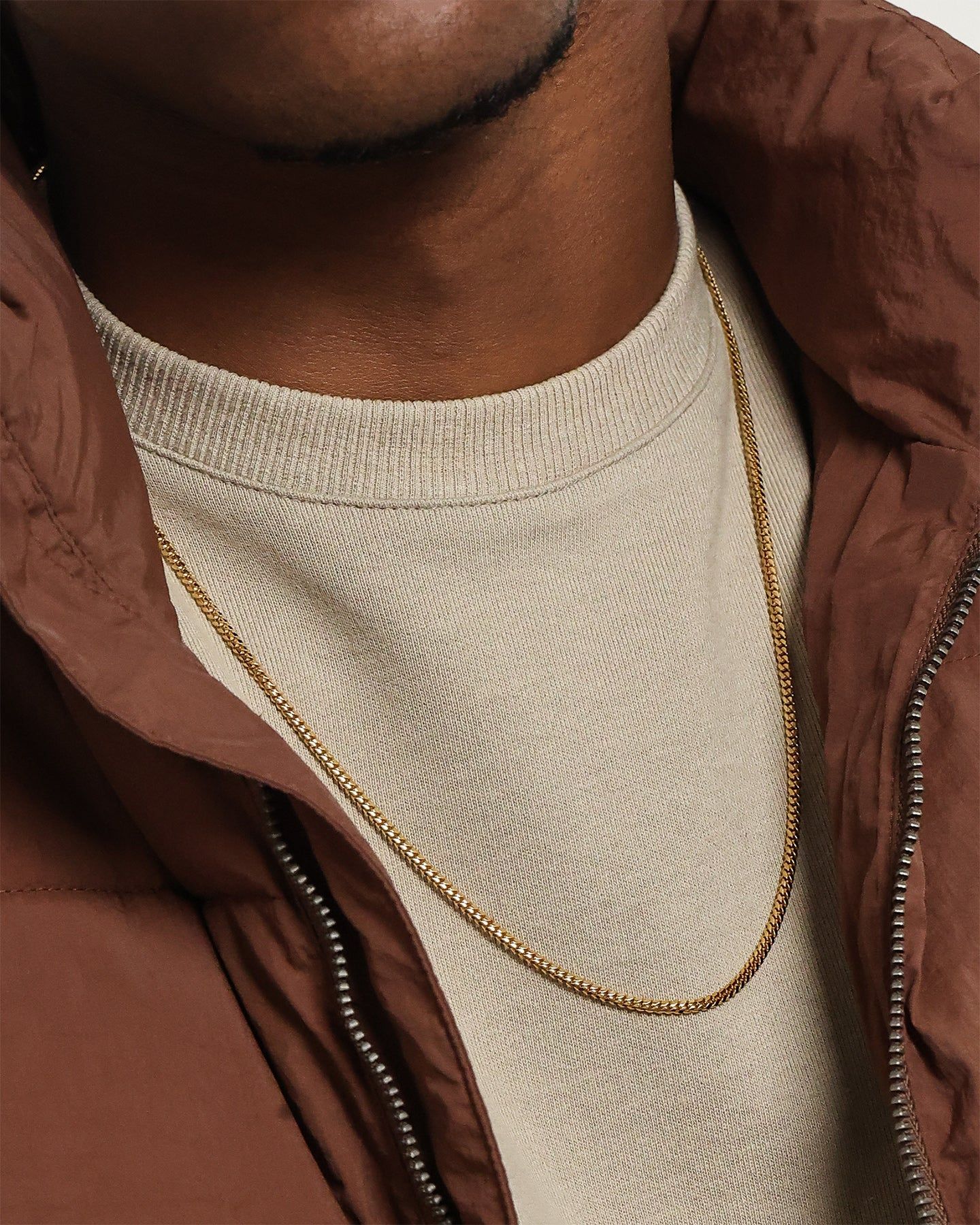 House Of Auric Cuban Link 2.5mm 24" Chain 18K Gold Vermeil sold by Culture Kings
