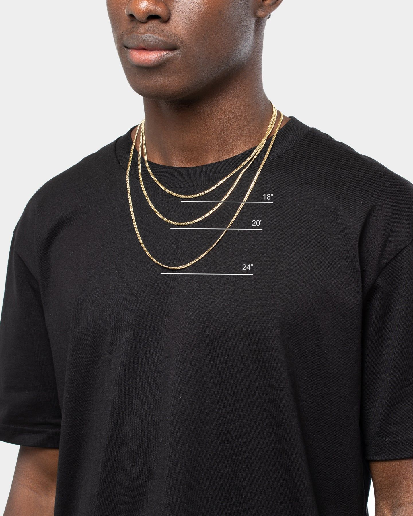House Of Auric Cuban Link 2.5mm 24" Chain 18K Gold Vermeil sold by Culture Kings product image thumbnail 3