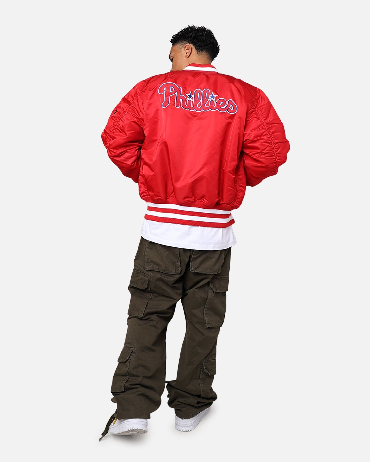 New Era X Alpha Series X MLB Philadelphia Phillies MA-1 Bomber Jacket Red sold by Culture Kings product image thumbnail 3