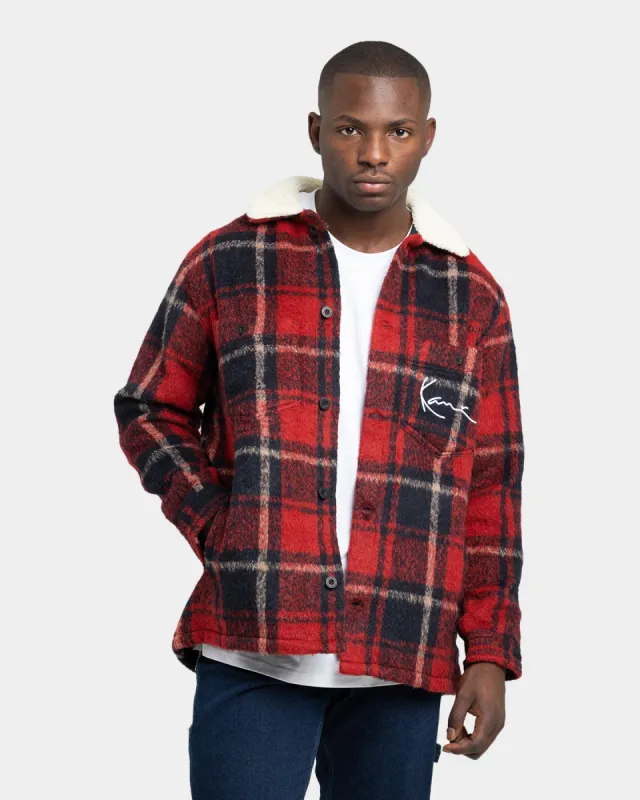 Karl Kani Check Shirt Jacket Black sold by Culture Kings