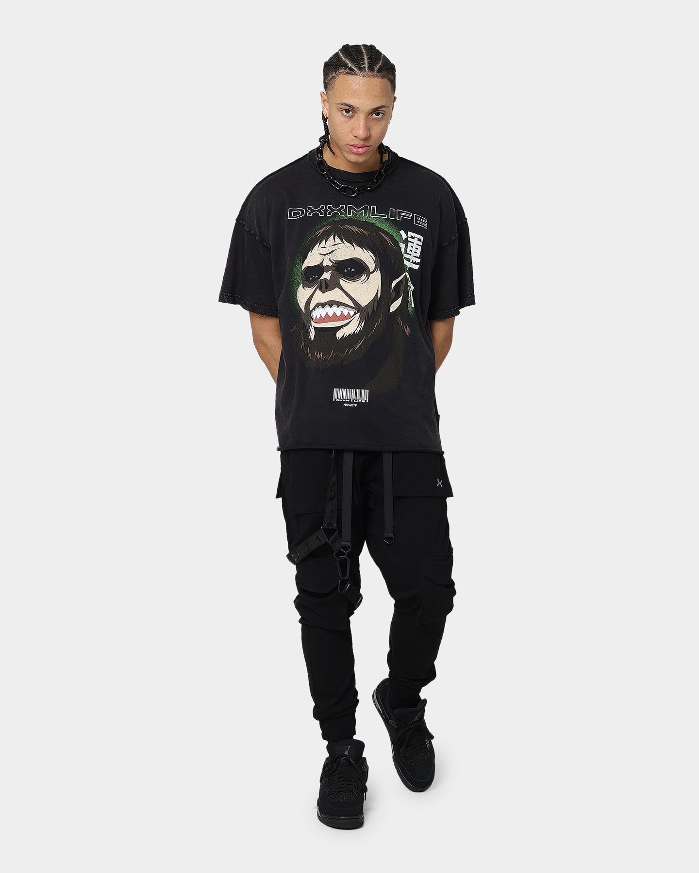 DXXMLIFE X Attack On Titan Beast DXXM Vintage T-Shirt Aged Black sold by Culture Kings product image thumbnail 4