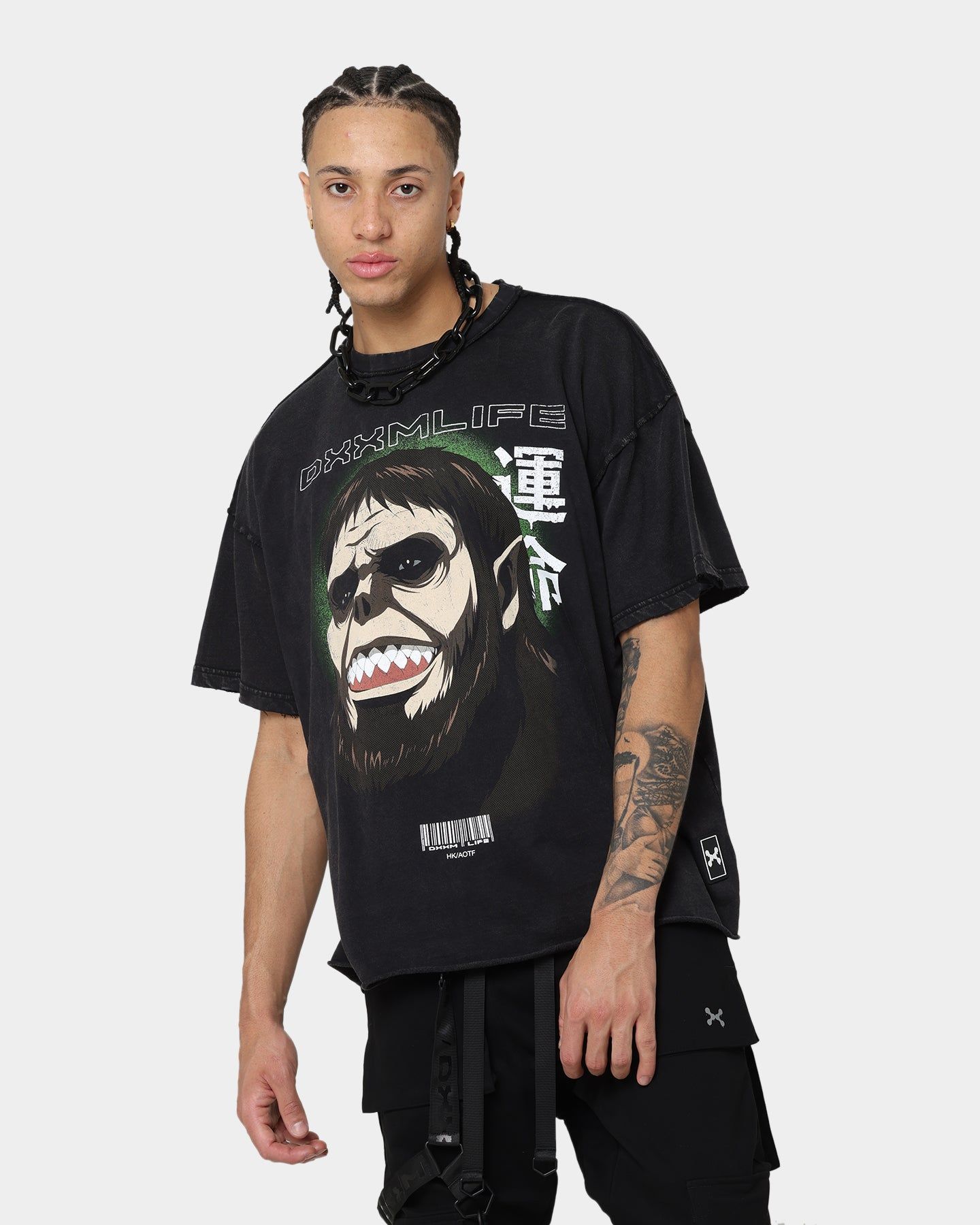 DXXMLIFE X Attack On Titan Beast DXXM Vintage T-Shirt Aged Black sold by Culture Kings