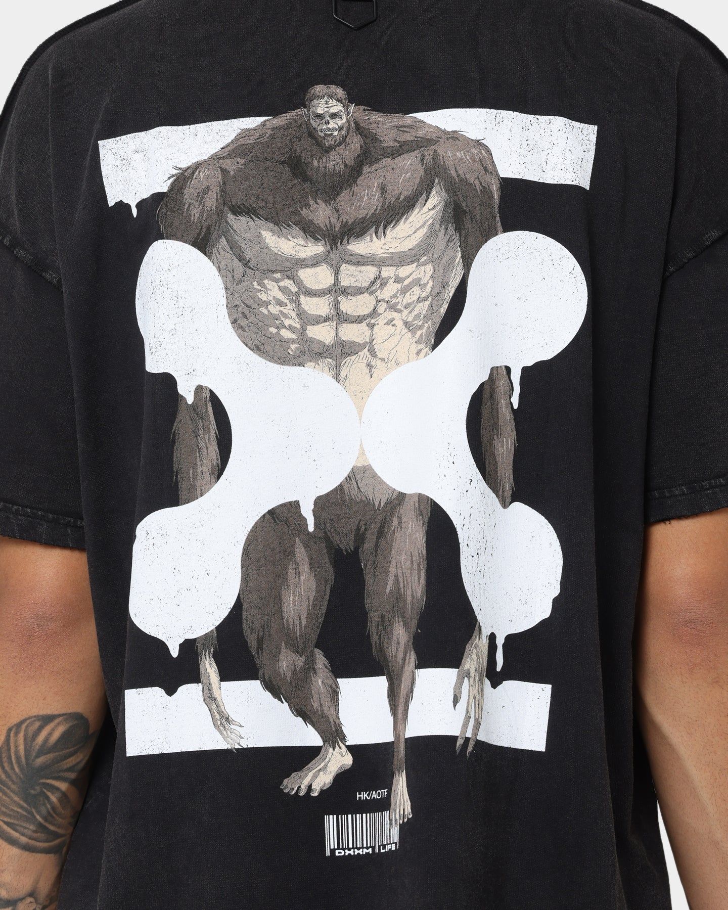 DXXMLIFE X Attack On Titan Beast DXXM Vintage T-Shirt Aged Black sold by Culture Kings product image thumbnail 6
