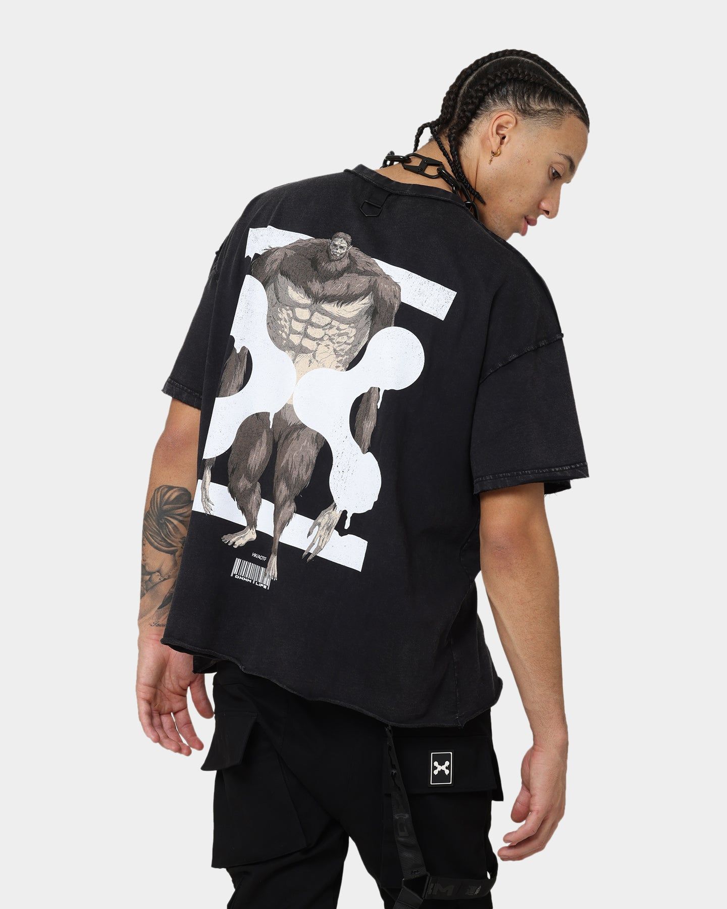 DXXMLIFE X Attack On Titan Beast DXXM Vintage T-Shirt Aged Black sold by Culture Kings product image thumbnail 2