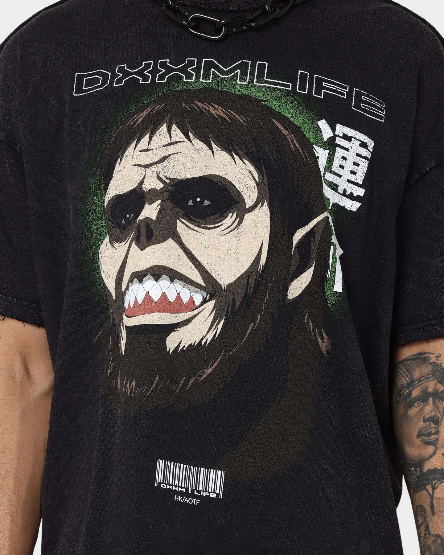 DXXMLIFE X Attack On Titan Beast DXXM Vintage T-Shirt Aged Black sold by Culture Kings product image thumbnail 5