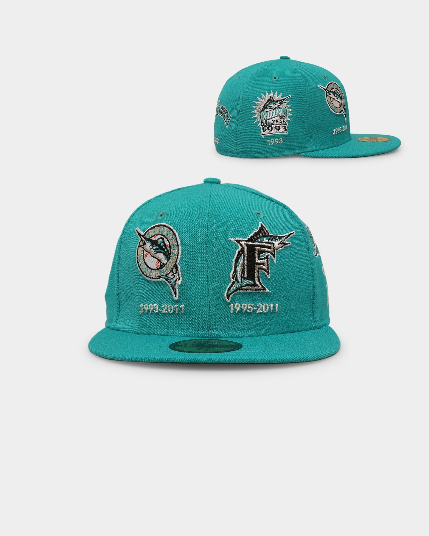 New Era Florida Marlins 'Logo Evolution' 59FIFTY Fitted Teal sold by Culture Kings
