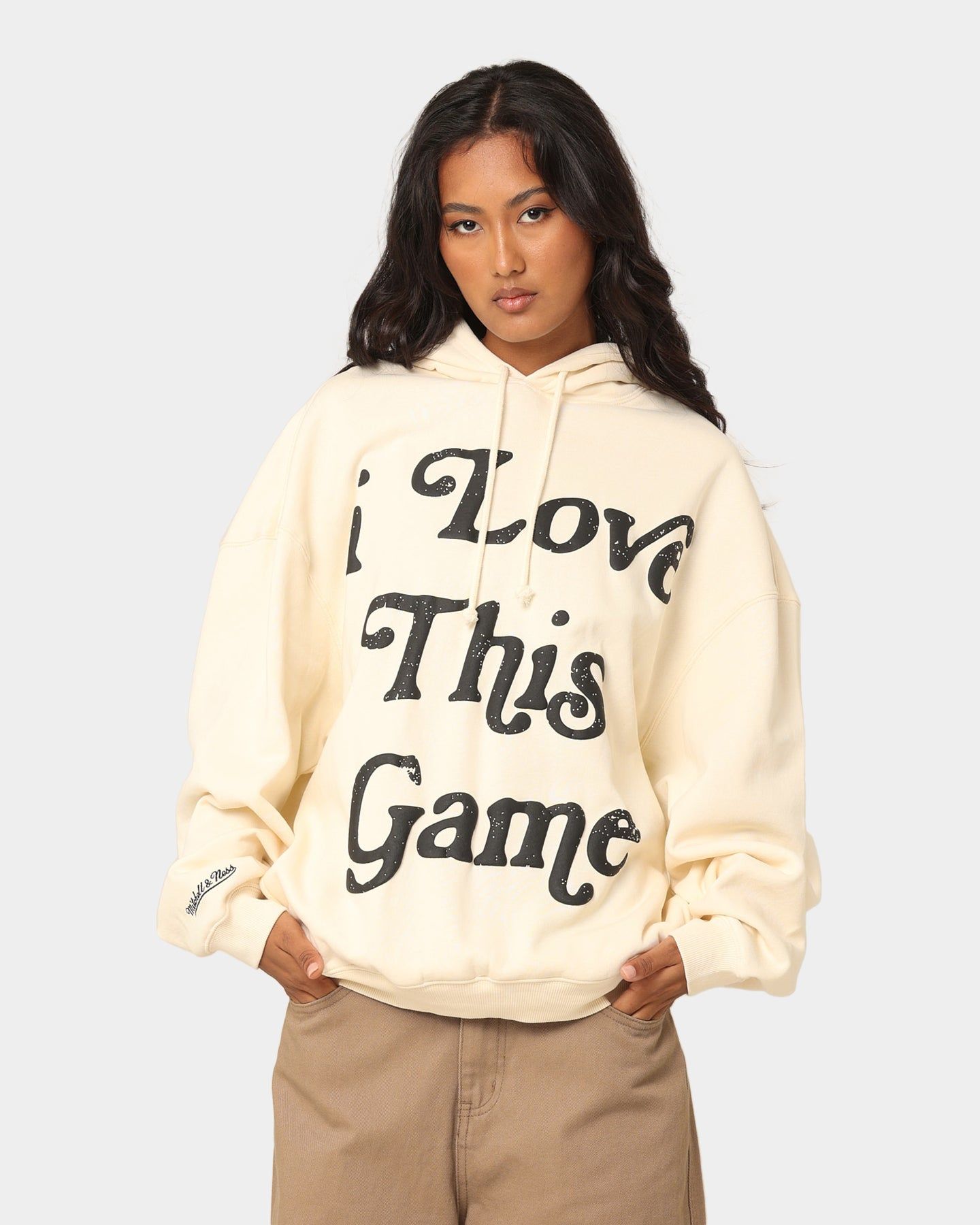 Mitchell & Ness I Love This Game Hoodie Unbleached sold by Culture Kings