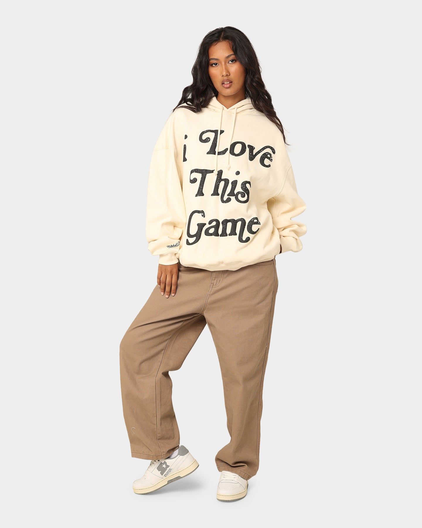 Mitchell & Ness I Love This Game Hoodie Unbleached sold by Culture Kings product image thumbnail 3