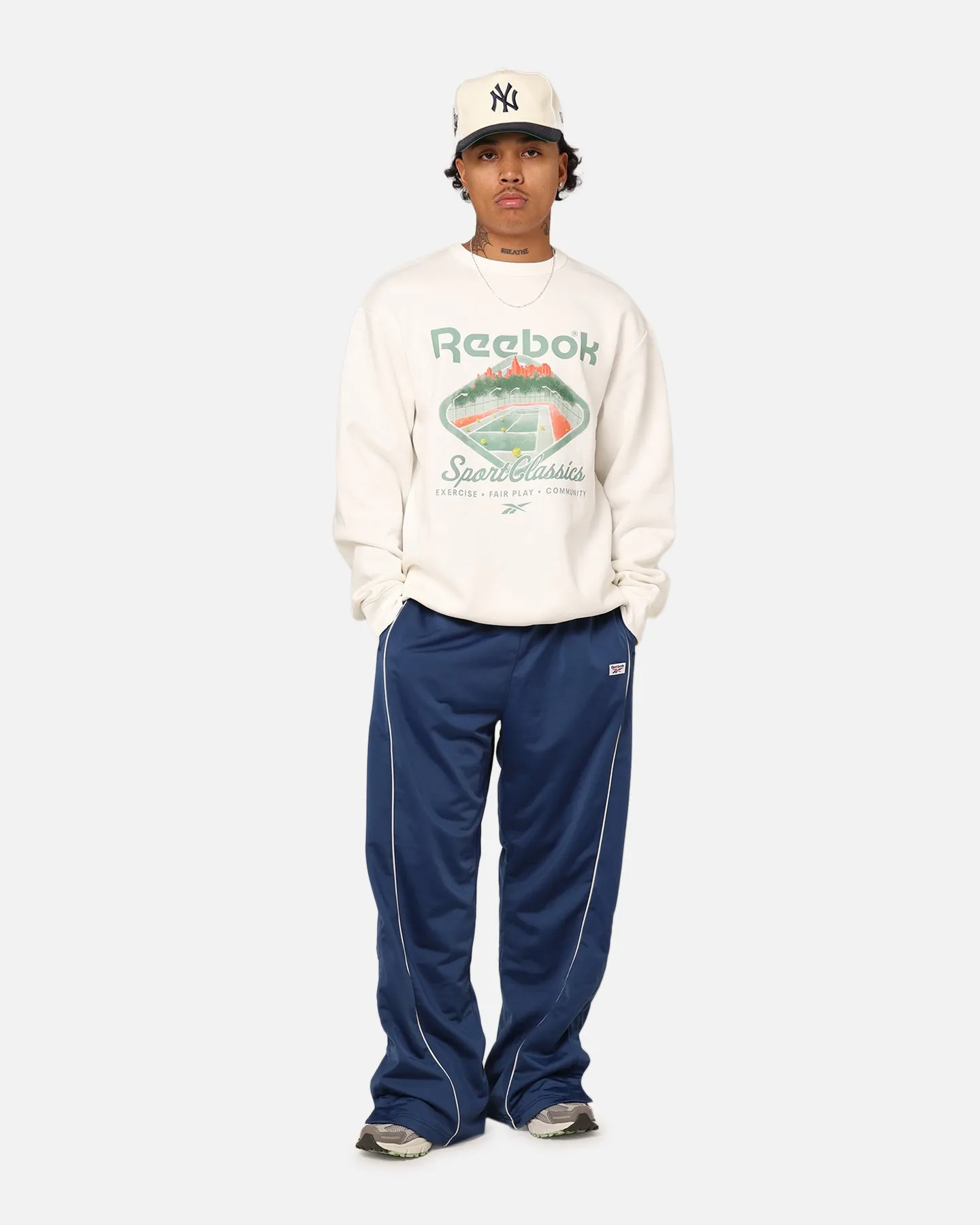 Reebok CL Court Sport Crewneck Vintage White sold by Culture Kings product image thumbnail 2