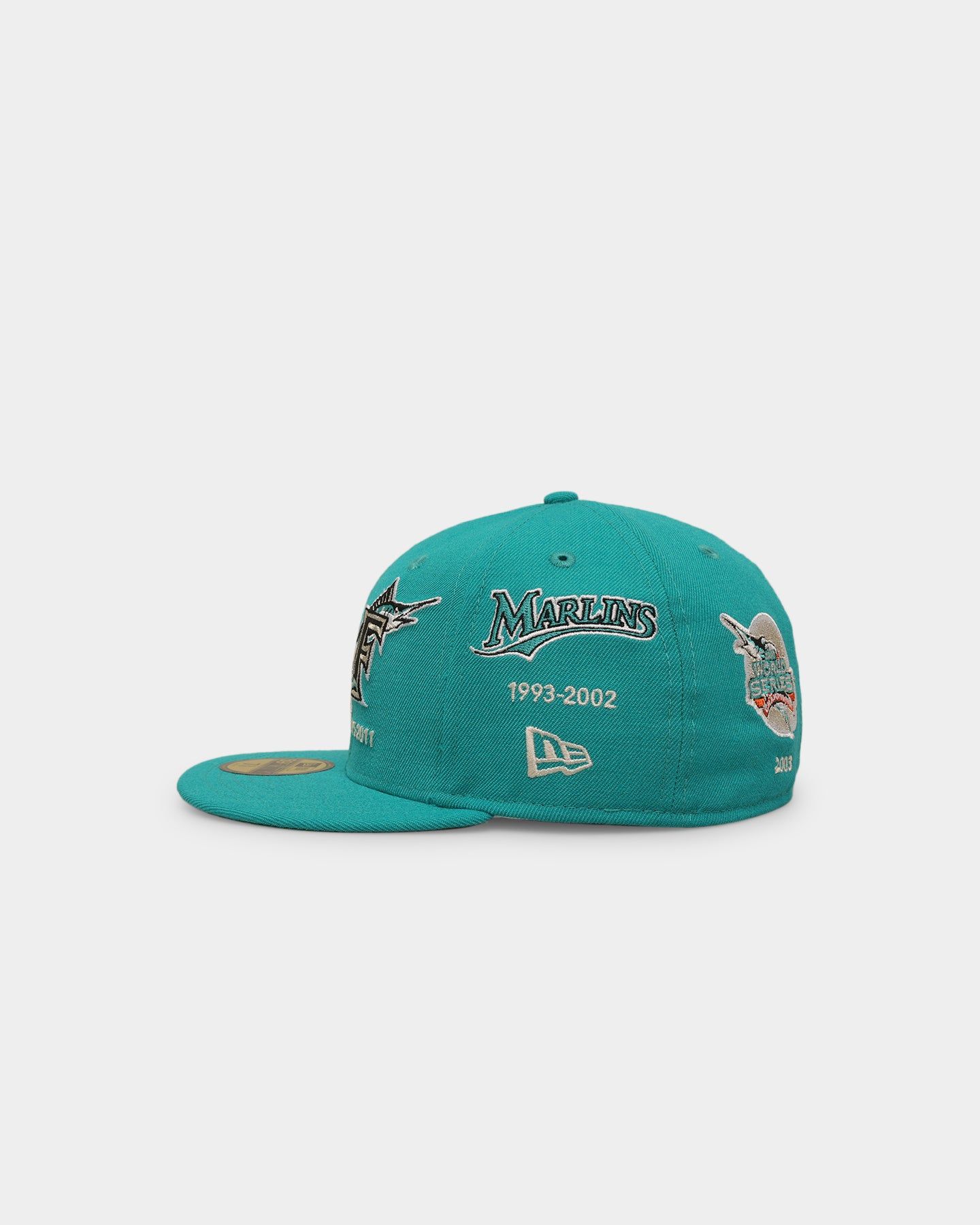 New Era Florida Marlins 'Logo Evolution' 59FIFTY Fitted Teal sold by Culture Kings product image thumbnail 4