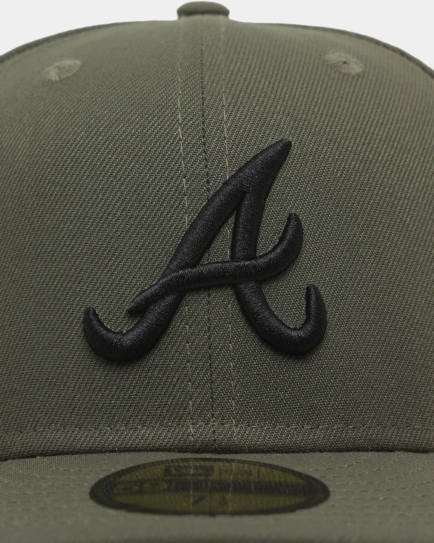 New Era Atlanta Braves 'Olive Black' 59FIFTY Fitted Olive/Black sold by Culture Kings product image thumbnail 5